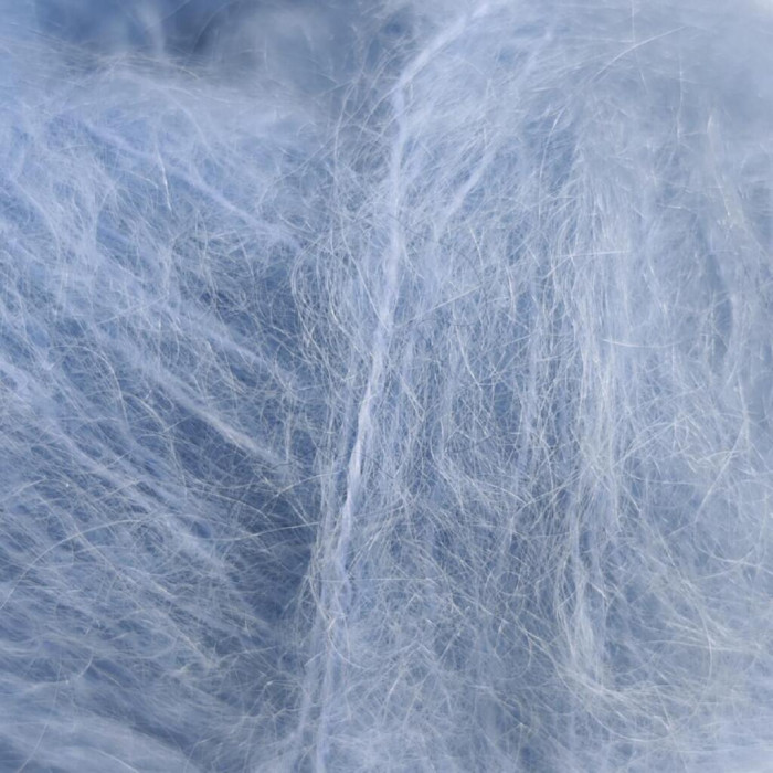 593 Пряжа Mondial Lieve, 50г - 140м, світлий джинс, 90% кід мохер, 10% мікрофібра PА