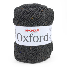 594 Пряжа Mondial Oxford, 300г - 600м, темно-сірий, 25% вовна, 5% віскоза, 70% мікрофібра PC