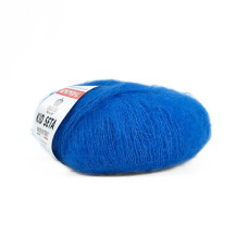 597 Пряжа Mondial Kid Seta, 25г - 210м, лазуровий, 70% суперкід мохер, 30% шовк