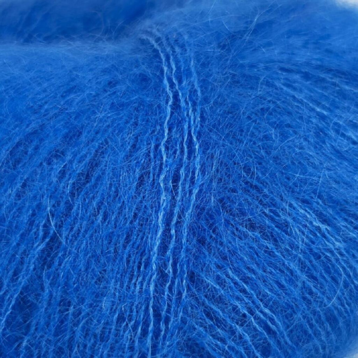 597 Пряжа Mondial Kid Seta, 25г - 210м, лазуровий, 70% суперкід мохер, 30% шовк