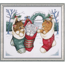 5979 Design Works Набір для вишивки рахунковим хрестиком - Кошенята 35,6x30,5 см, Aida14