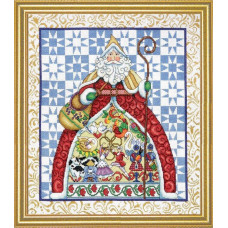 5992 Design Works Набір для вишивки рахунковим хрестиком - 12 днів Різдва 35,6x40,6 см, Aida14