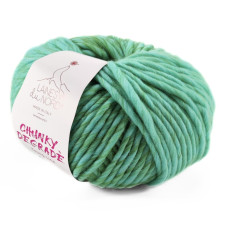 6/2024 Пряжа Laines du Nord Chunky Degrade, 200г - 120м, бірюзовий, 100% вовна