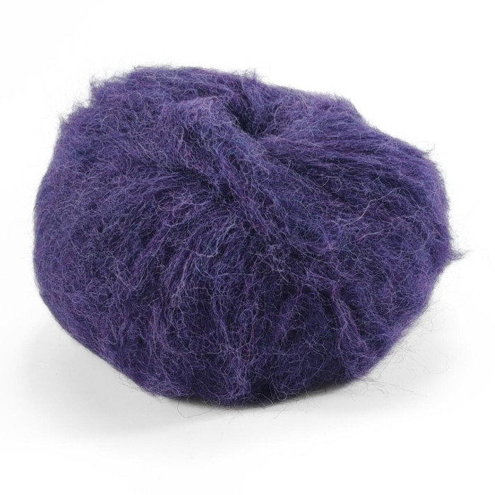 6 Пряжа Laines du Nord Alpaca Brushed, 50г - 115м, фіолетовий, 50% альпака, 35% вовна, 15% нейлон