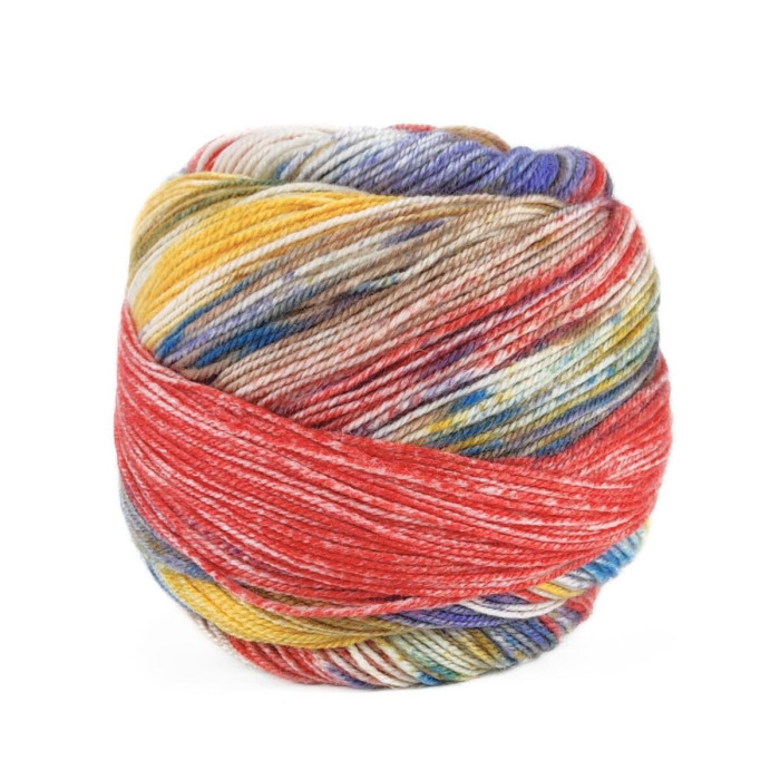 6 Пряжа Laines du Nord Carnival Sock, 100г - 420м, мультіколор, 75% вовна, 25% нейлон