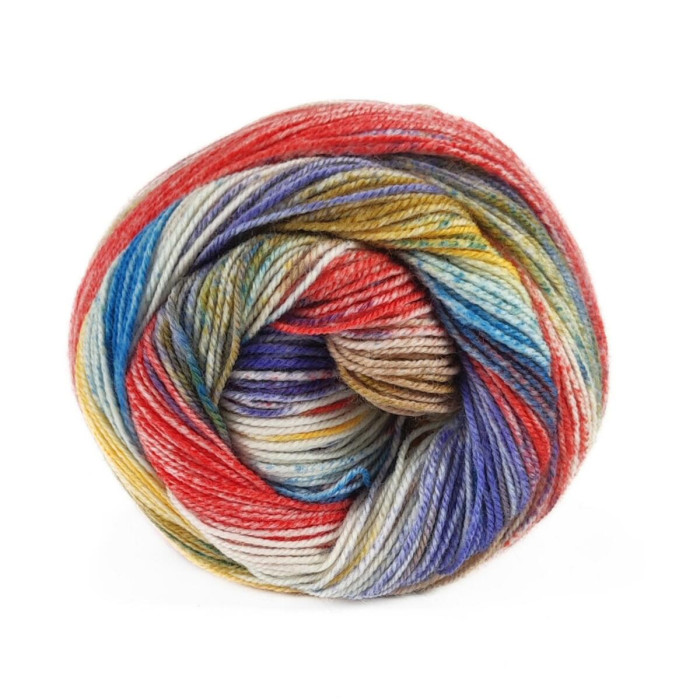 6 Пряжа Laines du Nord Carnival Sock, 100г - 420м, мультіколор, 75% вовна, 25% нейлон