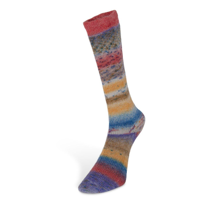 6 Пряжа Laines du Nord Carnival Sock, 100г - 420м, мультіколор, 75% вовна, 25% нейлон