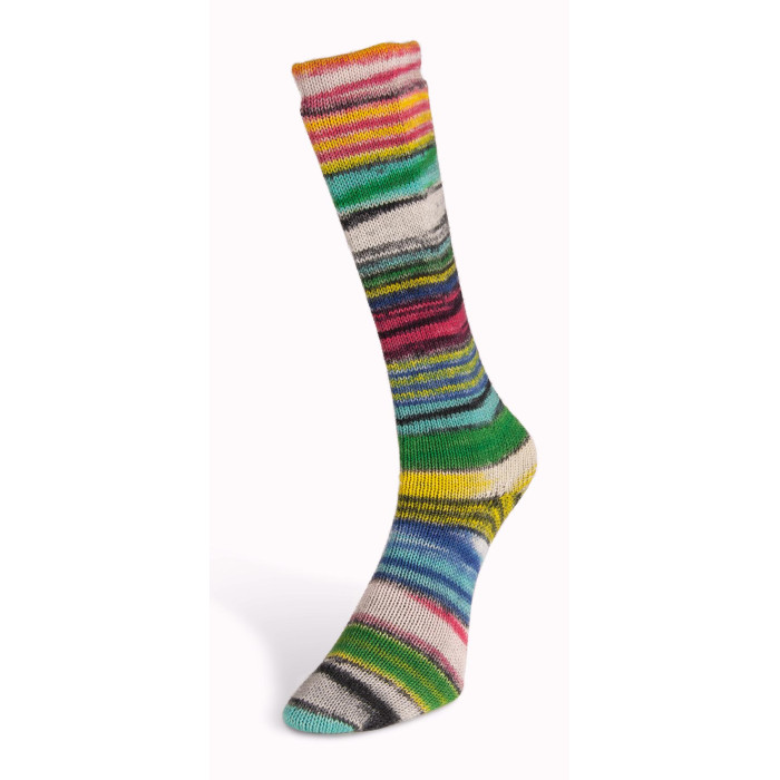 6 Пряжа Laines du Nord Eclectic Sock, 100г - 420м, різнокольоровий, 75% вовна, 25% нейлон