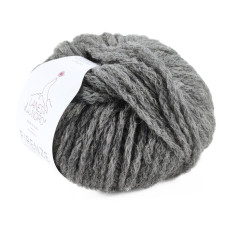 6 Пряжа Laines du Nord Firenze, 50г - 115м, сірий, 20% альпака бебі, 75% вовна, 5% нейлон