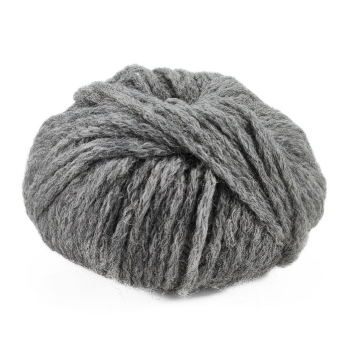 6 Пряжа Laines du Nord Firenze, 50г - 115м, сірий, 20% альпака бебі, 75% вовна, 5% нейлон
