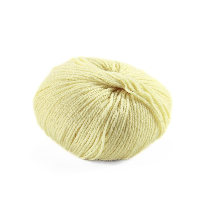 6 Пряжа Laines du Nord Holiday, 50г - 125м, лимонний, 70% вовна, 30% акрил