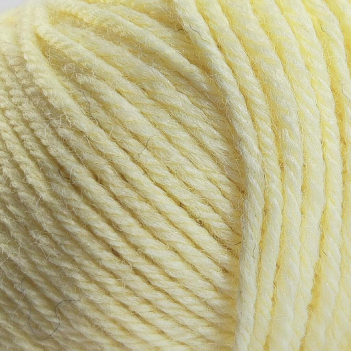 6 Пряжа Laines du Nord Holiday, 50г - 125м, лимонний, 70% вовна, 30% акрил