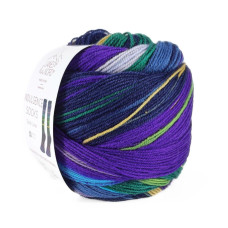 6 Пряжа Laines du Nord Indulgence Sock, 100г - 420м, різнокольоровий, 75% вовна, 25% нейлон