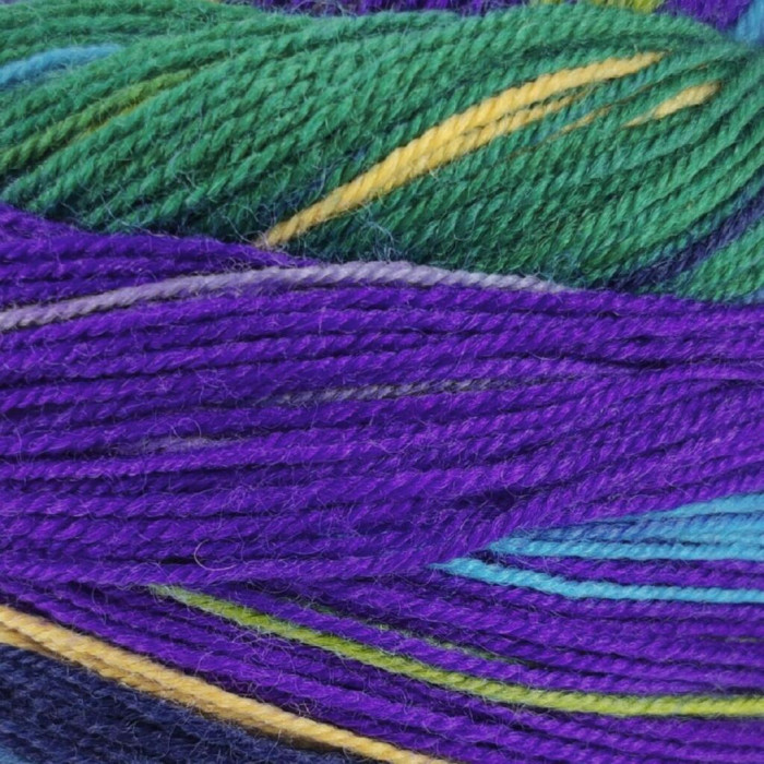 6 Пряжа Laines du Nord Indulgence Sock, 100г - 420м, різнокольоровий, 75% вовна, 25% нейлон