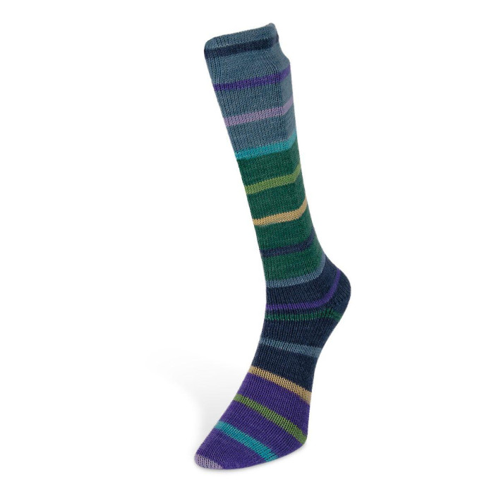 6 Пряжа Laines du Nord Indulgence Sock, 100г - 420м, різнокольоровий, 75% вовна, 25% нейлон