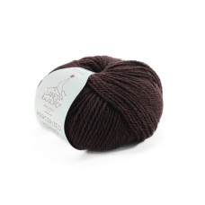 6 Пряжа Laines du Nord Mercerized Merino, 50г - 125м, шоколад, 100% вовна