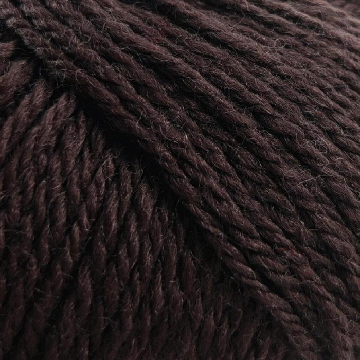 6 Пряжа Laines du Nord Mercerized Merino, 50г - 125м, шоколад, 100% вовна