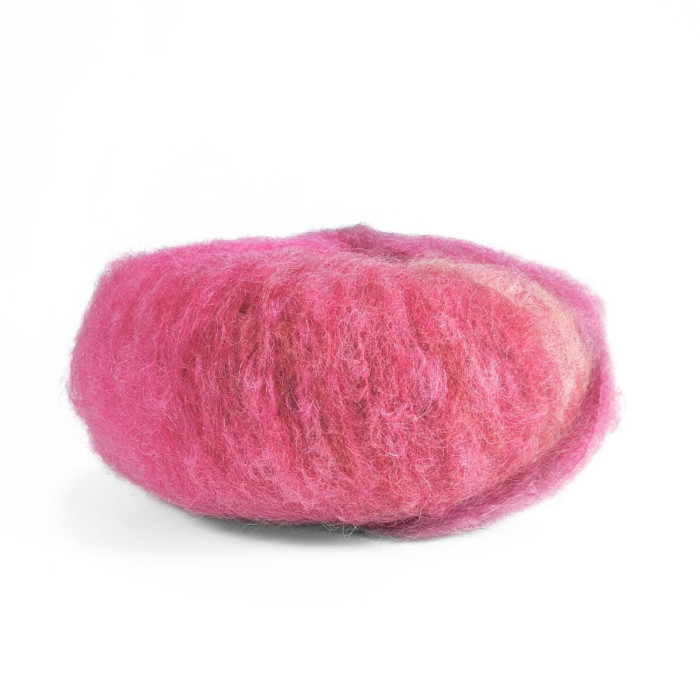 6 Пряжа Laines du Nord Mohair Trend Print, 50г - 115м, різнокольоровий, 63% мохер, 26% вовна, 11% нейлон