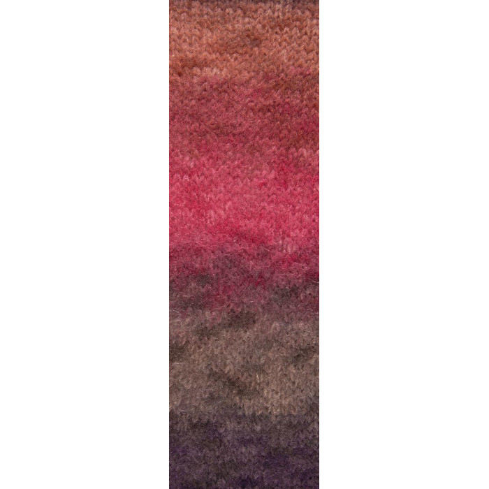 6 Пряжа Laines du Nord Mohair Trend Print, 50г - 115м, різнокольоровий, 63% мохер, 26% вовна, 11% нейлон