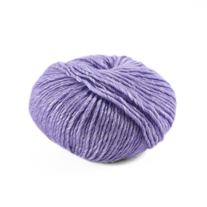 6 Пряжа Laines du Nord Silky Wool, 50г - 100м, бузковий, 80% вовна, 20% шовк