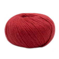 6 Пряжа Laines du Nord Soft Lino, 50г - 135м, червоний, 80% льон, 20% бавовна