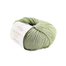 6 Пряжа Laines du Nord Spring Wool, 50г - 140м, світло-фісташковий, 50% вовна, 50% бавовна