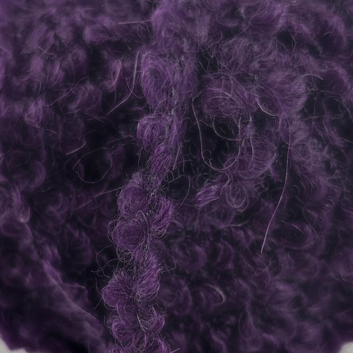6 Пряжа Laines du Nord Teddy B, 50г - 120м, фіолетовий, 75% альпака, 10% вовна, 15% поліамід