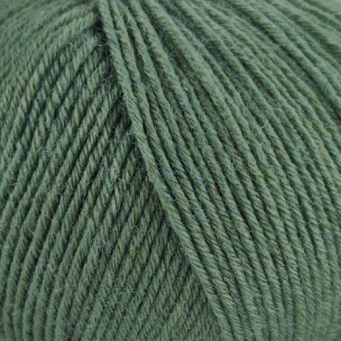 6 Шкарпеткова Пряжа Laines du Nord Unisock 6 PLY, 100г - 400м, зелений, 75% вовна, 25% нейлон