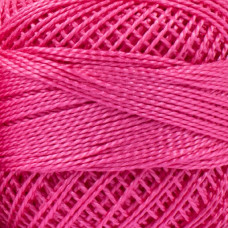 60 Муліне Art. 87 Pearl Cotton Luca-S, бавовна, 10 г, 80 м, колір яскраво-рожевий