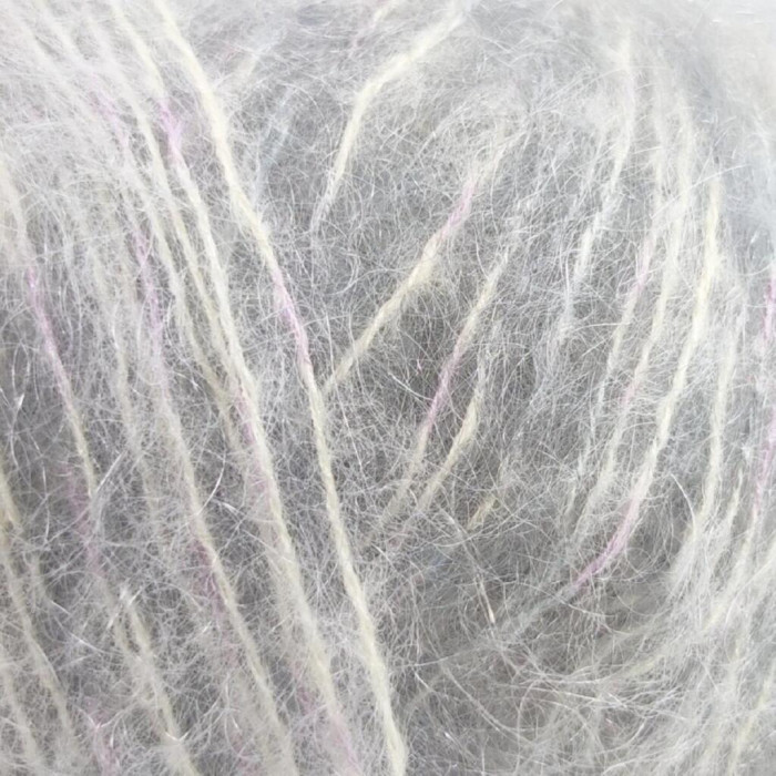 60 Пряжа Adriafil Desiderio, 25г - 160м, блакитно-сірий, 55% мохер, 23% вовна екстрафайн, 22% шовк