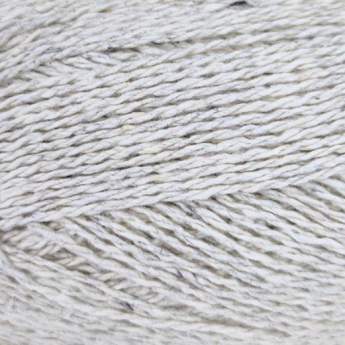 60 Пряжа Adriafil Fenice, 50г - 155м, сіро-білий, 80% бавовна перероблена, 15% бавовна, 5% інші волокна