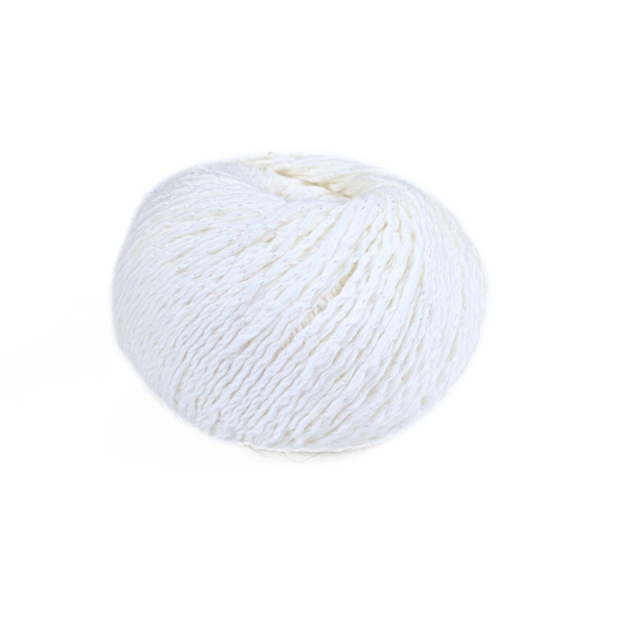 60 Пряжа Adriafil Tenerife, 50г - 90м, білий, 90% бавовна, 10% віскоза