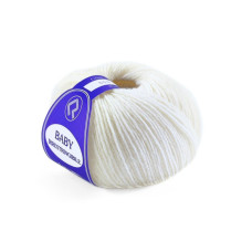 600 Пряжа Campolmi Filati Baby, 50г - 200м, білий, 100% меринос