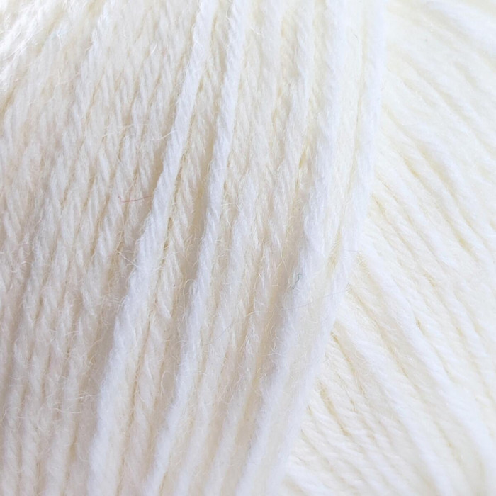 600 Пряжа Campolmi Filati Baby, 50г - 200м, білий, 100% меринос