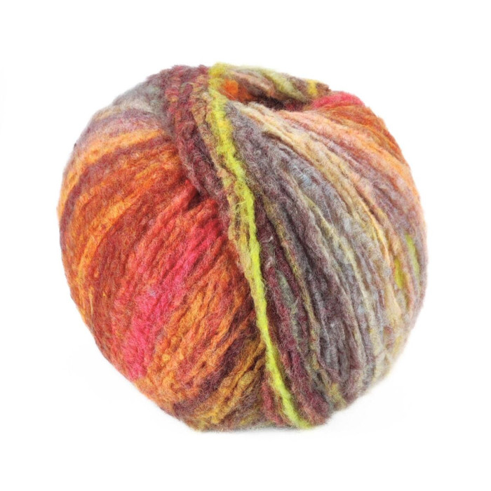 600 Пряжа Mondial Giove, 300г - 600м, мультиколор, 25% вовна, 70% мікрофібра PC, 5% мікрофібра PL