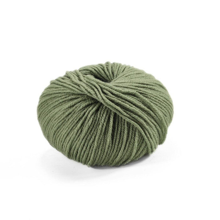 602 Пряжа Laines du Nord Dolly 125, 50г - 125м, оливковий, 100% вовна
