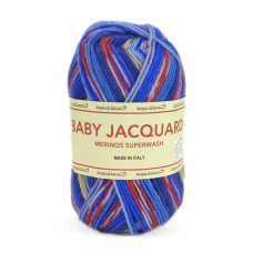 602 Пряжа Tropical Lane Baby Jacquard, 50г - 210м, мультіколор, 75% вовна, 25% нейлон