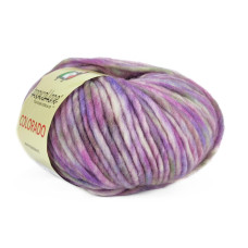 602 Пряжа Tropical Lane Colorado, 80г - 80м, фіолетово-бузковий мультіколор, 100% вовна