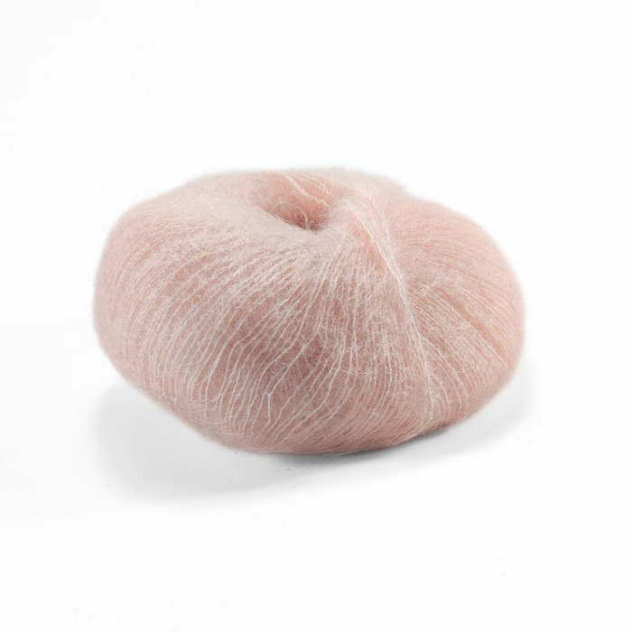 6023 Пряжа Lana Gatto Silk Mohair, 25г - 212м, персик, 75% супер кідмохер, 25% шовк