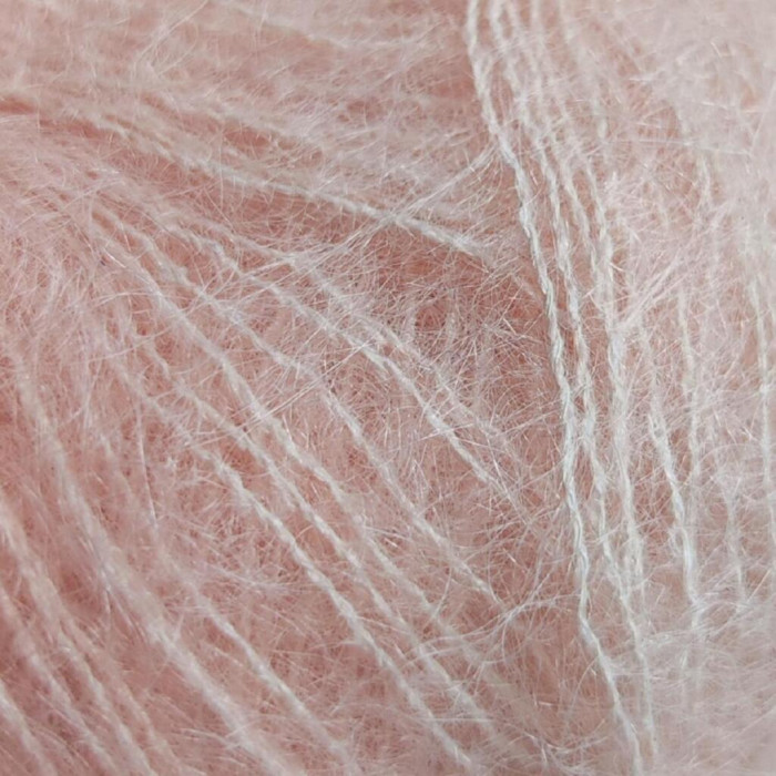 6023 Пряжа Lana Gatto Silk Mohair, 25г - 212м, персик, 75% супер кідмохер, 25% шовк