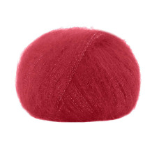 6026 Пряжа Lana Gatto Silk Mohair Lux, 25г - 210м, червоний, 78% cуперкід мохер, 14% шовк, 4% нейлон, 4% поліамід