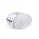6027 Пряжа Lana Gatto Silk Mohair Lux, 25г - 210м, білий, 78% cуперкід мохер, 14% шовк, 4% нейлон, 4% поліамід
