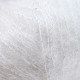 6027 Пряжа Lana Gatto Silk Mohair Lux, 25г - 210м, білий, 78% cуперкід мохер, 14% шовк, 4% нейлон, 4% поліамід