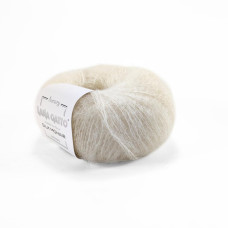 6028 Пряжа Lana Gatto Silk Mohair, 25г - 212м, молочний, 75% супер кідмохер, 25% шовк