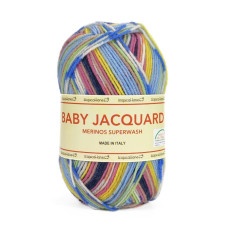 603 Пряжа Tropical Lane Baby Jacquard, 50г - 210м, мультіколор, 75% вовна, 25% нейлон