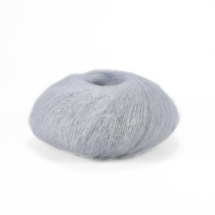 6033 Пряжа Lana Gatto Silk Mohair, 25г - 212м, блакитна крейда, 75% супер кідмохер, 25% шовк
