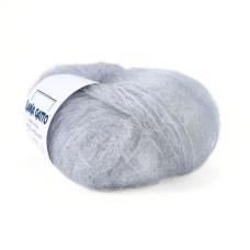 6033 Пряжа Lana Gatto Wool Mohair, 50г - 90м, блакитно-сірий, 73% мохер, 27% вовна