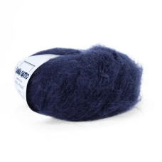 6035 Пряжа Lana Gatto Wool Mohair, 50г - 90м, темно-синій, 73% мохер, 27% вовна