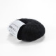 6037 Пряжа Lana Gatto Silk Mohair, 25г - 212м, чорний, 75% супер кідмохер, 25% шовк