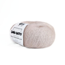 6039 Пряжа Lana Gatto Silk Mohair Lux, 25г - 210м, пудровий, 78% cуперкід мохер, 14% шовк, 4% нейлон, 4% поліамід